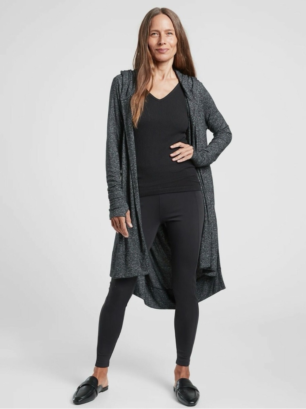 Athleta Harmony Wrap 2.0 Jacket - Dark Grey - Size Medium - Like New